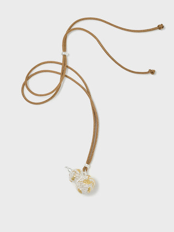 The Golden Blossom Amulet Pendant Necklace - Gold